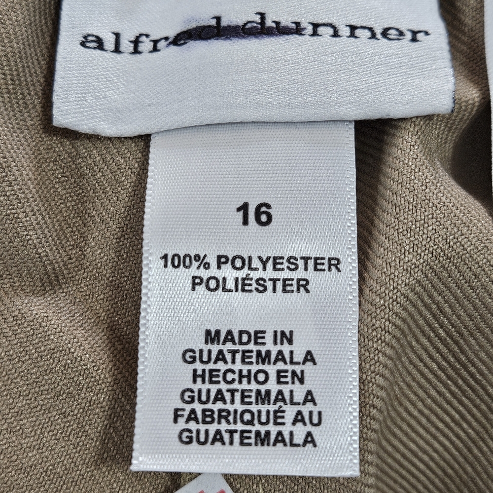 NWT Alfred Dunner Classics Womens Mid Rise Straight Pull-On Pants Size 16 - Picture 5 of 8